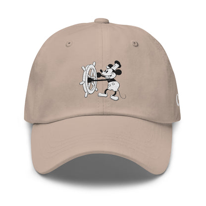 Steamboat Willie X Clouds Dad Cap in Beige