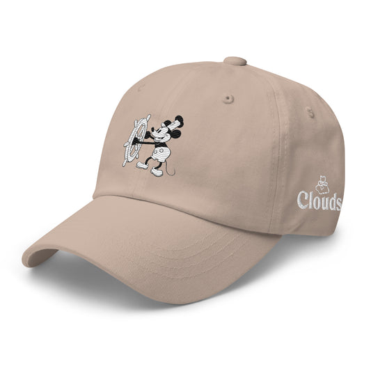 Steamboat Willie X Clouds Dad Cap in Beige