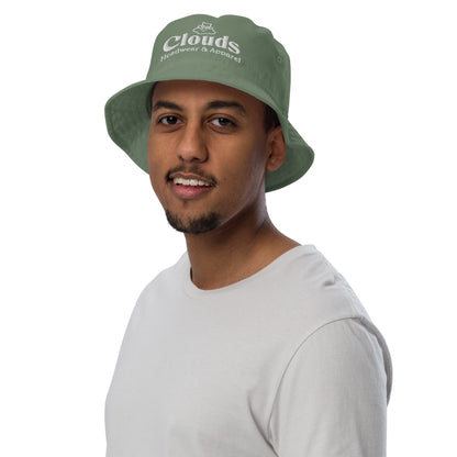 Classic Clouds Bucket Hat in Olive