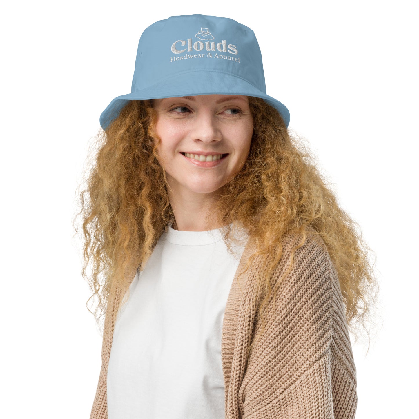 Classic Clouds Bucket Hat in Blue